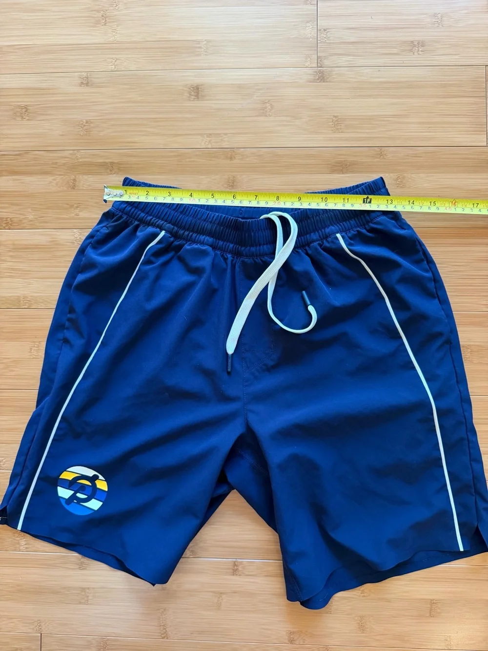 Peloton Men’s Output 8” Lined Piped Turin Shorts Navy — Size M